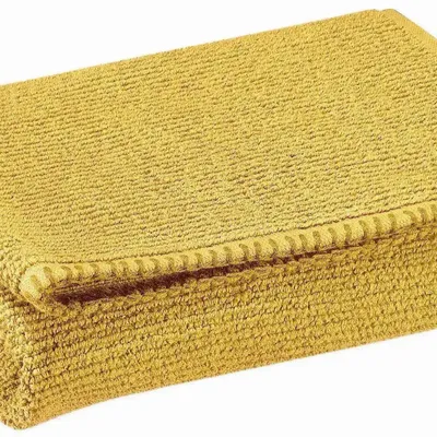 Bath towels - Bora Bath Towel Curry 90 X 150 - MAISON VIVARAISE - SDE VIVARAISE WINKLER