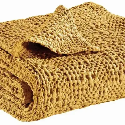 Bed linens - Tana Bed Throw Maïs 180 X 260 - MAISON VIVARAISE - SDE VIVARAISE WINKLER