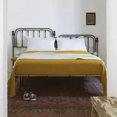 Bed linens - Tana Bed Throw Maïs 180 X 260 - MAISON VIVARAISE - SDE VIVARAISE WINKLER
