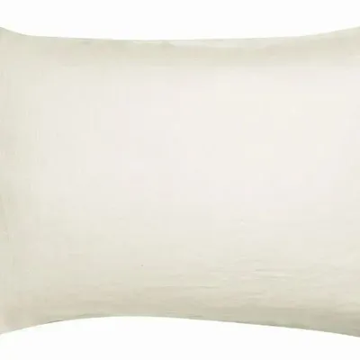 Linge de lit - Taie d'oreiller Zeff Craie 50 x 75 - MAISON VIVARAISE - SDE VIVARAISE WINKLER