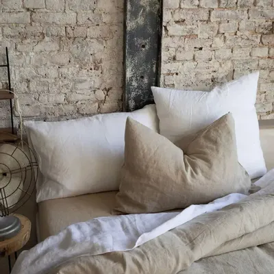Linge de lit - Housse de couette Zeff Naturel 240 x 220 - MAISON VIVARAISE - SDE VIVARAISE WINKLER