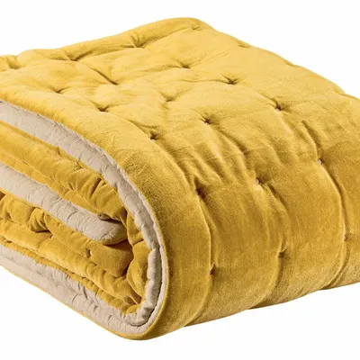 Bed linens - Elise Bed Throw Maïs 240 X 260 - MAISON VIVARAISE - SDE VIVARAISE WINKLER
