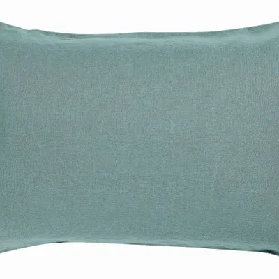 Bed linens - Zeff Pillowcase Vert de gris 50 X 75 - MAISON VIVARAISE - SDE VIVARAISE WINKLER