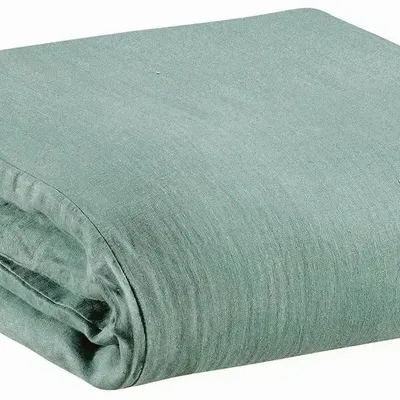 Linge de lit - Housse de couette Zeff Vert de gris 260 x 240 - MAISON VIVARAISE - SDE VIVARAISE WINKLER