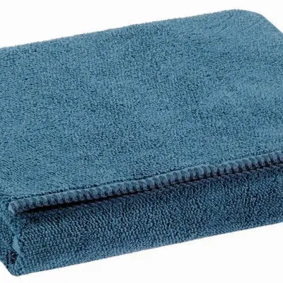 Serviettes de bain - Serviette de toilette Bora Acier 50 x 100 - MAISON VIVARAISE - SDE VIVARAISE WINKLER