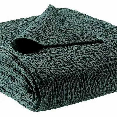 Bed linens - Tana Bed Throw Prusse 240 X 260 - MAISON VIVARAISE - SDE VIVARAISE WINKLER