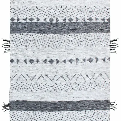 Rugs - Rug Callista Blanc/Noir 120 X 180 - MAISON VIVARAISE - SDE VIVARAISE WINKLER