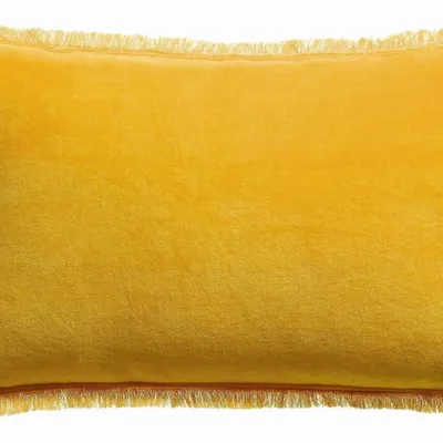 Coussins - Coussin uni Fara Curry 40 x 65 - MAISON VIVARAISE - SDE VIVARAISE WINKLER