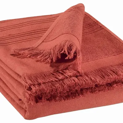 Bed linens - Hammam Towel Cancun Tomette 90 X 180 - MAISON VIVARAISE - SDE VIVARAISE WINKLER