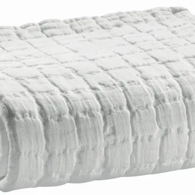 Plaids - Plaid Swami Blanc 130 x 200 - MAISON VIVARAISE - SDE VIVARAISE WINKLER