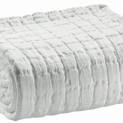 Linge de lit - Jeté de lit Swami Blanc 240 x 260 - MAISON VIVARAISE - SDE VIVARAISE WINKLER