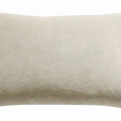 Cushions - Elise Plain Cushion Grège 30 X 50 - MAISON VIVARAISE - SDE VIVARAISE WINKLER