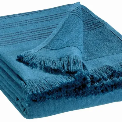 Linge de lit - Drap hammam Cancun Acier 90 x 180 - MAISON VIVARAISE - SDE VIVARAISE WINKLER