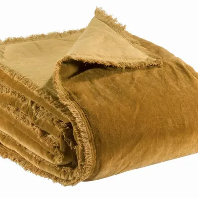 Bed linens - Fara Duvet Bronze 85 X 200 - MAISON VIVARAISE - SDE VIVARAISE WINKLER