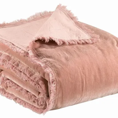 Bed linens - Fara Duvet Pink 85 X 200 - MAISON VIVARAISE - SDE VIVARAISE WINKLER
