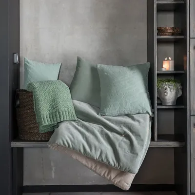 Linge de lit - Chemin de lit uni Elise Opaline 90 x 240 - MAISON VIVARAISE - SDE VIVARAISE WINKLER