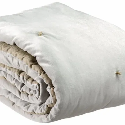Throw blankets - Elise Knotted Dots Throw Blanket Perle 140 X 200 - MAISON VIVARAISE - SDE VIVARAISE WINKLER