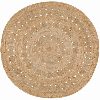 Rugs - Patna Rug Naturel Diameter 120 - MAISON VIVARAISE - SDE VIVARAISE WINKLER