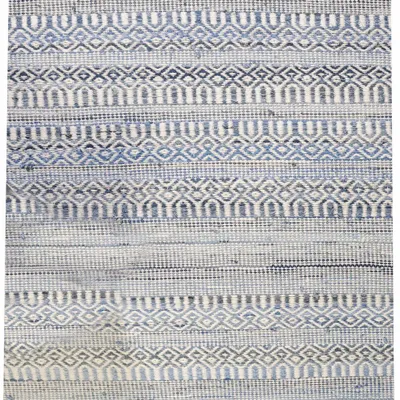 Rugs - Rug Sarah Ivoire/Bleu 120 X 180 - MAISON VIVARAISE - SDE VIVARAISE WINKLER