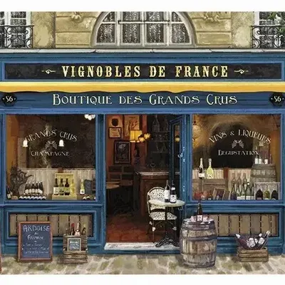 Placemats - Placemat Boutique Vignobles De France Assortis 30 X 45 - MAISON VIVARAISE - SDE VIVARAISE WINKLER