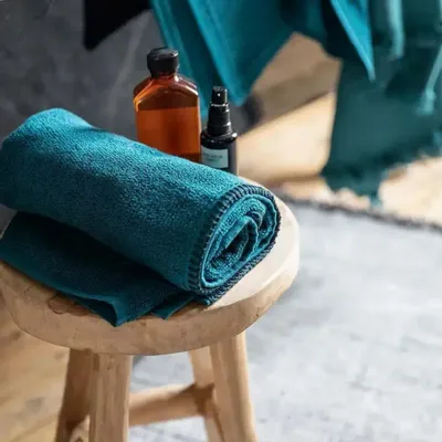 Serviettes de bain - Drap de bain Bora Paon 90 x 150 - MAISON VIVARAISE - SDE VIVARAISE WINKLER