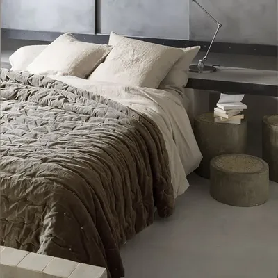 Bed linens - Elise Bed Throw Ficelle 240 X 260 - MAISON VIVARAISE - SDE VIVARAISE WINKLER