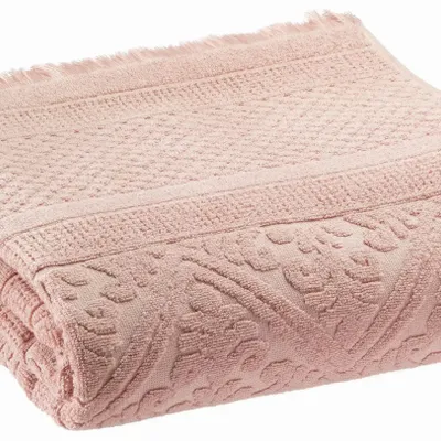 Serviettes de bain - Drap de douche uni Zoe Aubepine 70 x 140 - MAISON VIVARAISE - SDE VIVARAISE WINKLER