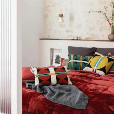 Linge de lit - Jeté de lit BeTender Geranium 225 x 260 - MAISON VIVARAISE - SDE VIVARAISE WINKLER