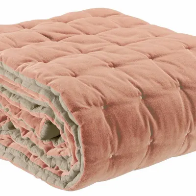 Bed linens - Elise Plain Bedspread with Quilted Finish Épice 240 X 260 - MAISON VIVARAISE - SDE VIVARAISE WINKLER
