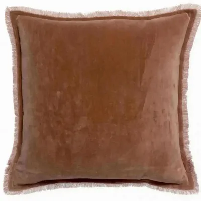 Coussins - Coussin uni Fara Bois de rose 45 x 45 - MAISON VIVARAISE - SDE VIVARAISE WINKLER