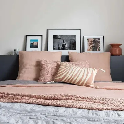 Bed linens - Duvet Cover Stonewashed Zeff Aubepine 140 X 200 - MAISON VIVARAISE - SDE VIVARAISE WINKLER