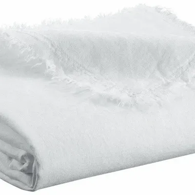 Throw blankets - Zeff Nomade Throw Blanket Blanc 130 X 180 - MAISON VIVARAISE - SDE VIVARAISE WINKLER