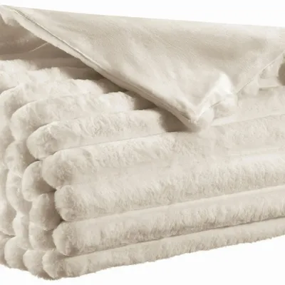 Throw blankets - Alice Throw Blanket Neige 130 X 160 - MAISON VIVARAISE - SDE VIVARAISE WINKLER