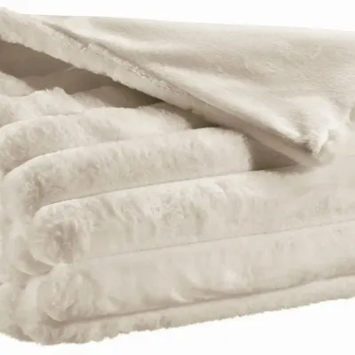 Bed linens - Throw Alice Neige 240 X 260 - MAISON VIVARAISE - SDE VIVARAISE WINKLER