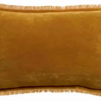 Cushions - Plain Cushion Fara Safran 30 X 50 - MAISON VIVARAISE - SDE VIVARAISE WINKLER