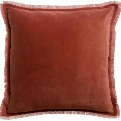 Coussins - Coussin uni Fara Sienne 45 x 45 - MAISON VIVARAISE - SDE VIVARAISE WINKLER