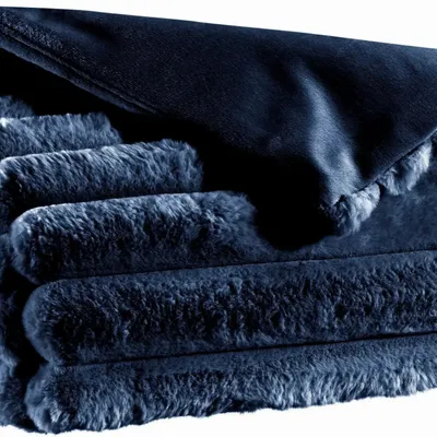 Linge de lit - Jeté de lit Alice Marine 180 x 260 - MAISON VIVARAISE - SDE VIVARAISE WINKLER