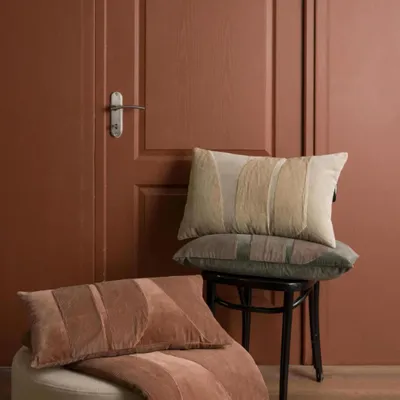 Plaids - Edredon Fara côtelé Thym 85 x 200 - MAISON VIVARAISE - SDE VIVARAISE WINKLER