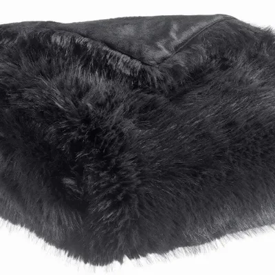 Throw blankets - Recycled Throw Nolan Caviar 130 X 170 - MAISON VIVARAISE - SDE VIVARAISE WINKLER