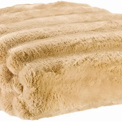 Throw blankets - Maxi throw Astrid Grège 180 X 220 - MAISON VIVARAISE - SDE VIVARAISE WINKLER