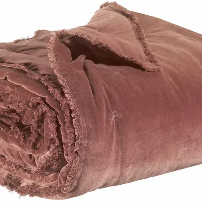 Bed linens - Plain bed throw Fara Café 240 X 260 - MAISON VIVARAISE - SDE VIVARAISE WINKLER