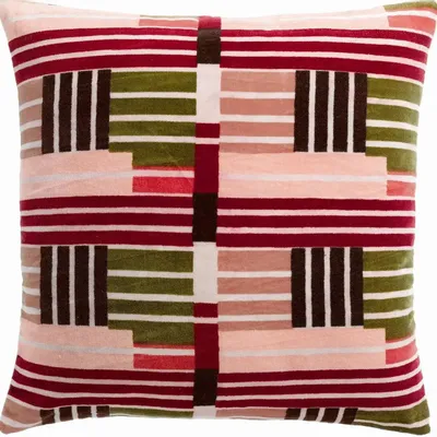 Cushions - Printed Cushion Eren Multico 45 X 45 - MAISON VIVARAISE - SDE VIVARAISE WINKLER