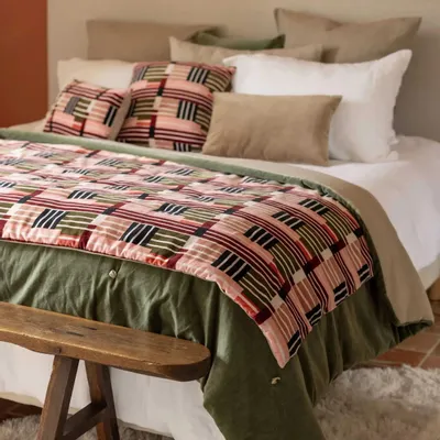 Cushions - Printed Cushion Eren Multico 45 X 45 - MAISON VIVARAISE - SDE VIVARAISE WINKLER