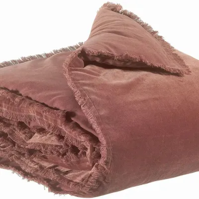 Throw blankets - Plain eiderdown Fara Café 85 X 200 - MAISON VIVARAISE - SDE VIVARAISE WINKLER