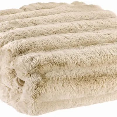 Throw blankets - Maxi throw Astrid Naturel 180 X 220 - MAISON VIVARAISE - SDE VIVARAISE WINKLER