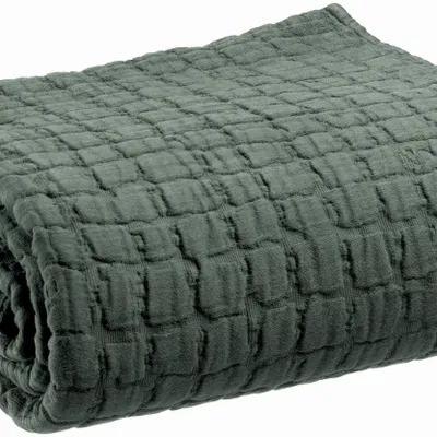 Throw blankets - Swami Throw Blanket Thym 130 X 200 - MAISON VIVARAISE - SDE VIVARAISE WINKLER