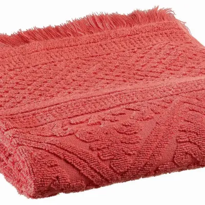 Bath towels - Zoé Bath Towel Brique 50 X 100 - MAISON VIVARAISE - SDE VIVARAISE WINKLER