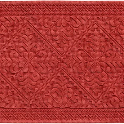 Autres linges de bain - Tapis de bain uni Enzo Brique 54 x 64 - MAISON VIVARAISE - SDE VIVARAISE WINKLER