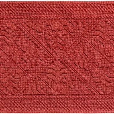 Autres linges de bain - Tapis de bain uni Enzo Brique 54 x 110 - MAISON VIVARAISE - SDE VIVARAISE WINKLER