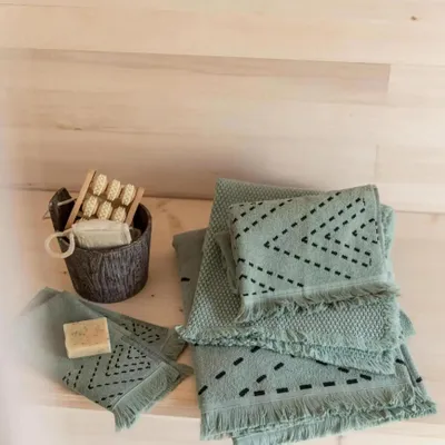 Other bath linens - Elly Bath Mat Opaline 54 X 110 - MAISON VIVARAISE - SDE VIVARAISE WINKLER